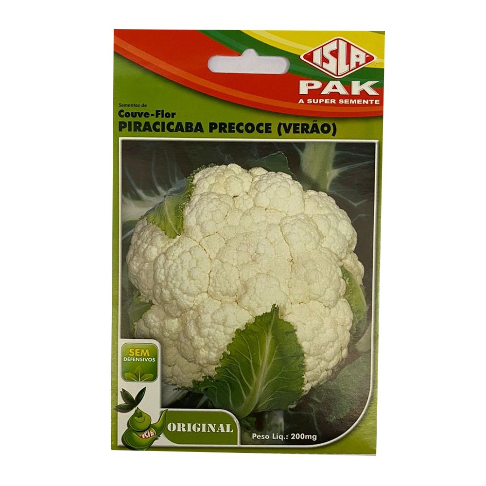 Envelope Couve-Flor Piracicaba Precoce ( Verão)